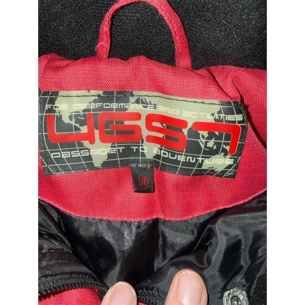 Kids Snowsuit Unisex Sz 98 Pink Colorblock Reflective Winter‎ Ski snowboard